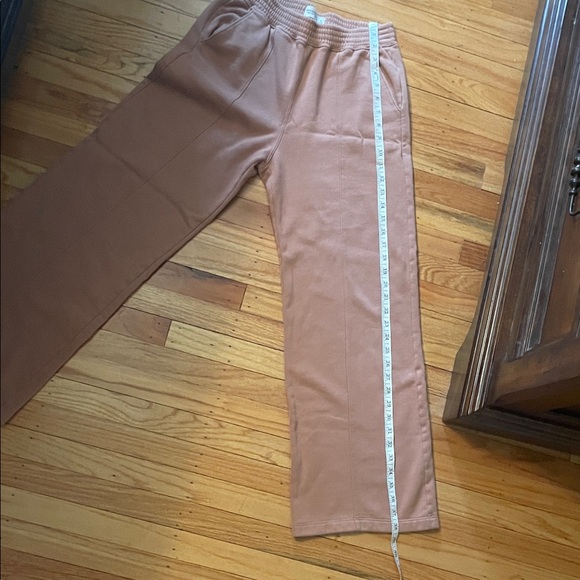 Abercrombie & Fitch Wide Leg Pants Tan/Rust Size Small - Picture 5 of 5